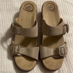 DANSKO leather wedge sandals 41